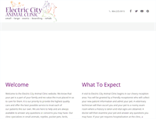 Tablet Screenshot of electriccityanimalclinic.com